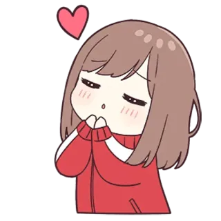 ❤️ 69e6d235 アニメ, 女の子, ハート, かわいい, 漫画 telegram sticker