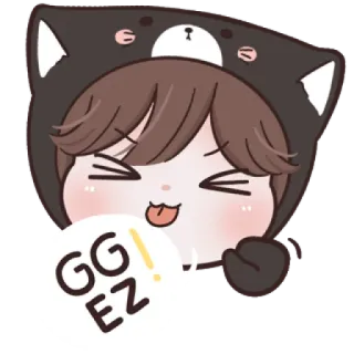 😼 7f354e07 GG EZ! 漫画, アニメ, 顔文字, 表情, 可愛い, gg ez telegram sticker