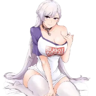 😳 ba701154 SUGOI DEKAI Anime, Dziewczyna, Manga, Kawaii, Japoński telegram sticker