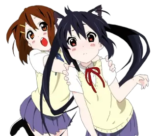 😳 b15851c1 动漫, 卡哇伊, 可爱, 女孩, 动画, 友谊 telegram sticker