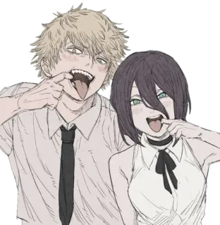 😜 68c57f60 anime, cartoon, characters, tongue, funny telegram sticker