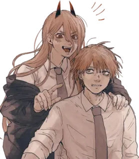😒 73e95e95 Power Chainsaw Man anime, demon, devil, Chainsaw Man, Power, Denji telegram sticker
