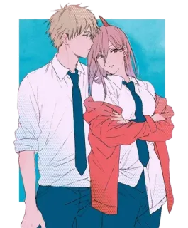 😒 fcacb641 Denji Chainsaw Man anime, manga, chainsaw man, denji, power telegram sticker