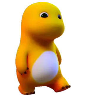 😳 922c9786 dinosaurier, gelb, cartoon, süß, baby telegram sticker