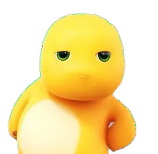 😏 ca35ac01 Cartoon, Niedlich, Gelb, Dinosaurier, Schmollen, Kind telegram sticker