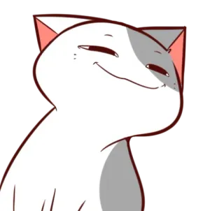 😳 7fbfa095 gatto, sorrisetto, animale, carino, meme telegram sticker