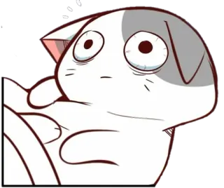 😸 b940e873 gatto, cartone animato, carino, divertente, animale, meme telegram sticker