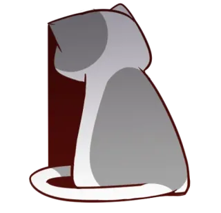 😸 d7a81d39 gatto, animale, animale domestico, adesivo, carino, grigio telegram sticker