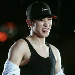 😜 6de87ed4 мужчина, k-pop, певец, актер, мужской, человек, портрет, азиат telegram sticker