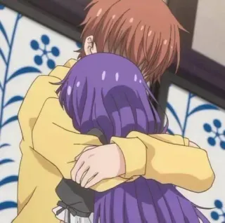 🧃 081c6011 动漫, 拥抱, 情侣, 角色, 爱意, 拥抱 telegram sticker