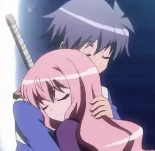 🧃 763d441f 动漫, 剑, 情侣, 拥抱, 浪漫, 漫画, 卡通, 拥抱 telegram sticker