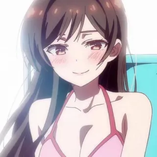 🧃 c59d73c7 Chizuru Mizuhara Rent-A-Girlfriend 动漫, 女孩, 海滩, 泳装, 可爱, 千鹤, 租借女友 telegram sticker