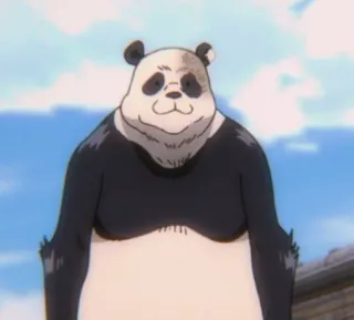 😗 3ab71ff4 Panda Jujutsu Kaisen anime, character, panda, jujutsu kaisen telegram sticker