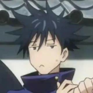 😤 53401a54 Megumi Fushiguro Jujutsu Kaisen anime, megumi, fushiguro, jujutsu kaisen, character, expression telegram sticker