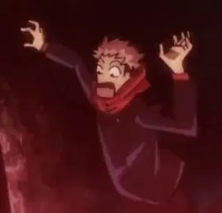 😱 a1d39234 Yuji Itadori Jujutsu Kaisen anime, jujutsu kaisen, yuji itadori, shonen, manga, cartoon telegram sticker