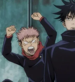 😡 ba78540d Yuji Itadori Jujutsu Kaisen anime, manga, shonen, jujutsu kaisen, yuji itadori telegram sticker