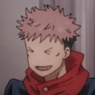 😆 db1a720c Yuji Itadori Jujutsu Kaisen anime, manga, Jujutsu Kaisen, Yuji Itadori, funny, cartoon telegram sticker