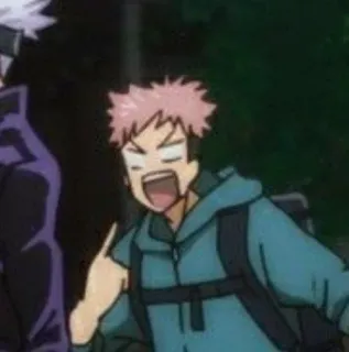 😟 fa3ed95a Yuji Itadori Jujutsu Kaisen anime, character, manga, funny, jujutsu kaisen, yuji itadori telegram sticker