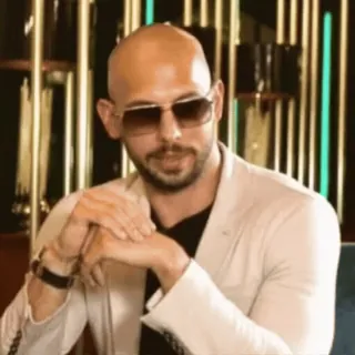 🌟 fb2359d1 Andrew Tate người ảnh hưởng, kính râm, gây tranh cãi, đàn ông, chân dung telegram sticker