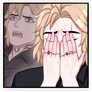 🤦‍♀️ d1da049d kartun, khawatir, animasi, seni digital, gaya anime telegram sticker