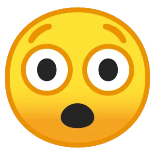 😲 d980a2da 表情符号, 震惊, 惊讶, 表情, 黄色脸 telegram sticker