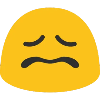 🙁 23105d41 เศร้า, อิโมจิ, ไม่มีความสุข, สีเหลือง telegram sticker