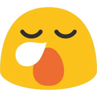 😪 cb703e9f อีโมจิ, หลับ, เหนื่อย, หาว, การ์ตูน telegram sticker