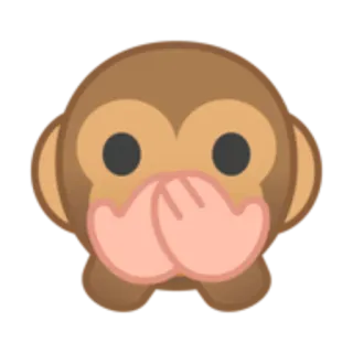 🙊 249ff1f6 scimmia, emoji, non vedere il male, non sentire il male, non parlare del male telegram sticker