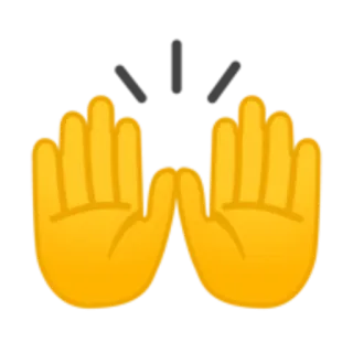 🙌 4265a274 dito medio, emoji, gesto, mani telegram sticker