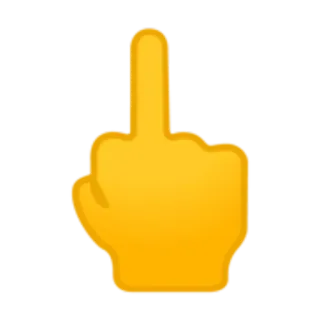 🖕 bbad28a1 dito, gesto, offensivo, dito medio, scortese telegram sticker