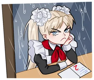 Анечка без текста @stickers_vk telegram stickers