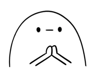 🥚 ca26a756 น่ารัก, การ์ตูน, ตัวละคร, มินิมอล, ทักทาย telegram sticker