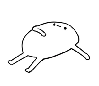 🥚 dc1083d7 หยดสีขาว, มินิมอล, การ์ตูน, ตัวละคร, เรียบง่าย, นามธรรม telegram sticker