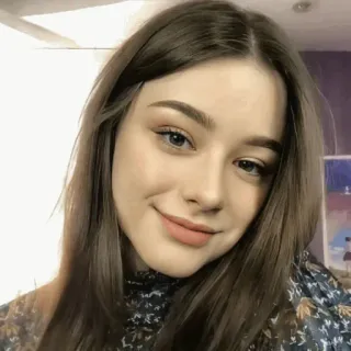 ⭐ 15aa62c9 여자, 인물사진, 소녀, 사람, 얼굴, 미인, 갈색머리 telegram sticker