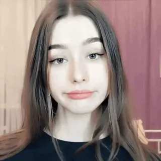 ⭐ 2a2071bb 여자, 소녀, 초상화, 얼굴, 눈, 머리카락 telegram sticker