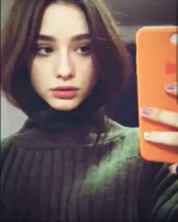 ⭐ 691a01bc 여자, 셀카, 인물 사진, 소녀, 사람, 얼굴 telegram sticker