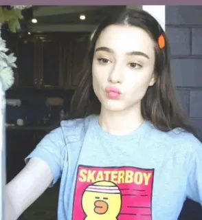 ⭐ d64fc74f SKATERBOY 스케이터, 스케이트보드, 오리, 스케이터보이, 만화, 여자, 캐릭터 telegram sticker