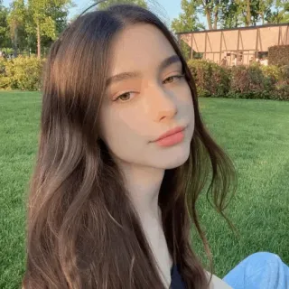 ⭐ d85a31b4 여자, 인물, 소녀, 사람, 젊은, 머리카락 telegram sticker