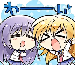 😮 da4c9fc8 わーい Anime, Kawaii, Niedlich, Japanisch, Sticker, Chibi, Fröhlich, Manga telegram sticker