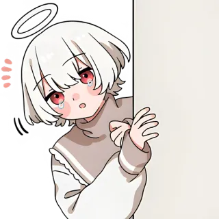 👋 18d0c331 Gadis anime, Malaikat, Menangis, Lucu, Stiker telegram sticker