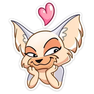❤️ 6f4ac746 cute, animal, chihuahua, dog, heart whatsapp sticker