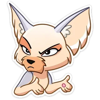 😡 79ae1bdb fox, animal, cartoon, angry, furry whatsapp sticker