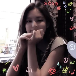 😇 99ff013f xoxo, Kiss, ILY, LiL ステッカー, 可愛い, 女の子, カワイイ, アート, 落書き, キラキラ, ピースサイン telegram sticker