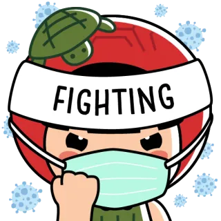 Ang Ku Kueh Girl - Fighting telegram stickers