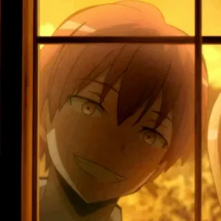 😃 38199ec3 Karma Akabane Assassination Classroom Anime, Manga, Karma Akabane, Assassination Classroom, Grinsen, Charakter telegram sticker