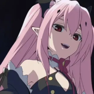 😈 4d8281e0 Anime, Manga, Pinke Haare, Cartoon, Figur telegram sticker