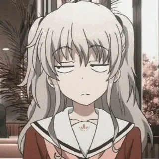😒 cddbbda1 Nao Tomori Charlotte Anime, Mädchen, Schmollen, Attitüde, Charakter, Nao Tomori, Charlotte telegram sticker