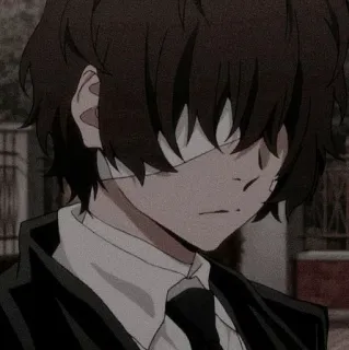 ❗️ e96800ce Osamu Dazai Bungo Stray Dogs Anime, Verbände, Charakter, Dazai, Bungo Stray Dogs telegram sticker