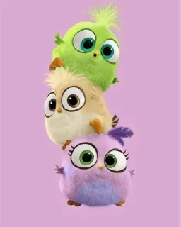 🙈 6245e87f Vögel, süß, Tiere, animiert telegram sticker