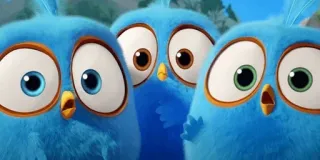 👽 c35e49b2 Cartoon, Vögel, Blau, Animation telegram sticker